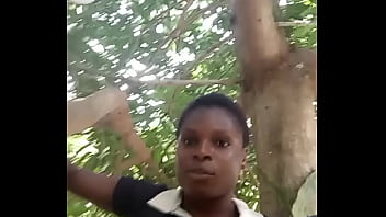 Sexybharbee playing with her self under the tree