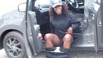 Pissing next to busy road