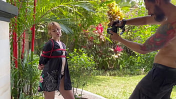 Beauty from the beach gets tied up