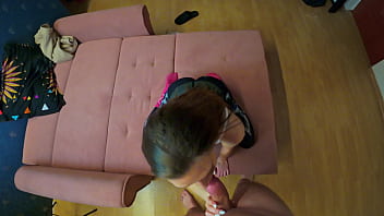 Real girlfriend is asked to suck & swallows cum Real girlfriend is asked to suck & swallows cum