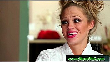 Nuru slippery massage and sloppy handjob 20