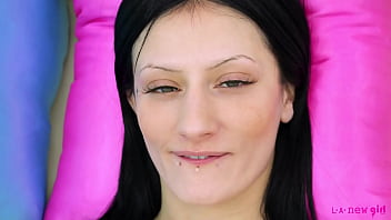 Alluring dark haired icon enjoys a sensual bath