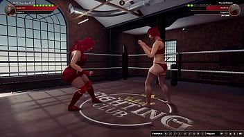 Ruby vs girlfriend {nf3d video game fighting mma femdom ring}
