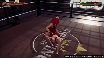 Ruby vs girlfriend {nf3d video game fighting mma femdom ring}