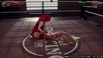 Ruby vs girlfriend {nf3d video game fighting mma femdom ring}