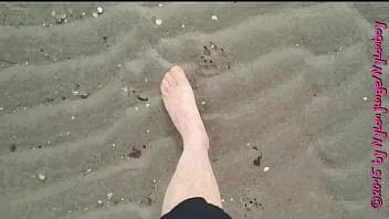 Spaziergang in nylon am strand ** urlaub wangerland **