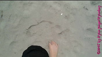 Spaziergang in nylon am strand ** urlaub wangerland **