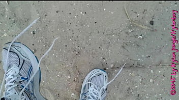 Spaziergang in nylon am strand ** urlaub wangerland **