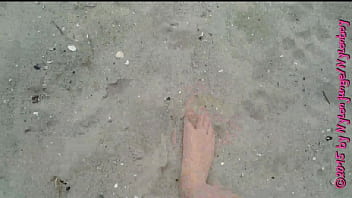 Spaziergang in nylon am strand ** urlaub wangerland **