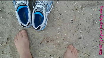 Spaziergang in nylon am strand ** urlaub wangerland **