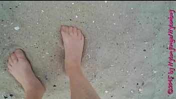 Spaziergang in nylon am strand ** urlaub wangerland **