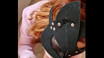 Spanish girl fucking and sucking in the kitchen blowjob pussy fuck big ass slut redhead