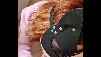 Spanish girl fucking and sucking in the kitchen blowjob pussy fuck big ass slut redhead