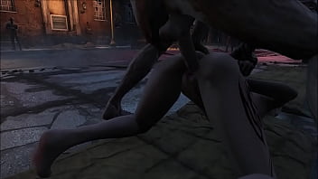 Fo4 horny blonde in the night