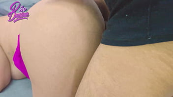 Blowjob on the couch and fucking without a condom with the risk of getting pregnant