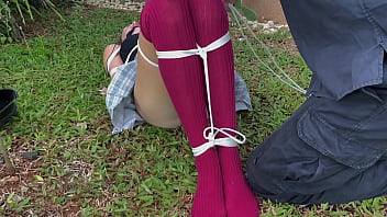 I love caressing outdoor dirty socks on her