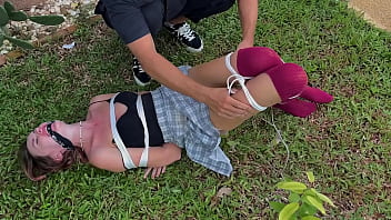 I love caressing outdoor dirty socks on her