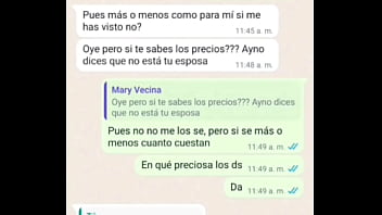 La vecina se puso cachonda al hablar conmigo