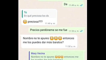 La vecina se puso cachonda al hablar conmigo