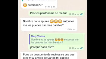 La vecina se puso cachonda al hablar conmigo