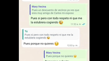 La vecina se puso cachonda al hablar conmigo