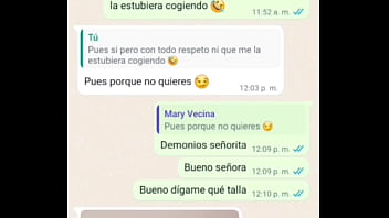 La vecina se puso cachonda al hablar conmigo