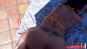 Stunning body milf shay sights' pool party turns into pussy banging