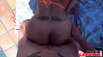 Stunning body milf shay sights' pool party turns into pussy banging