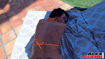 Stunning body milf shay sights' pool party turns into pussy banging