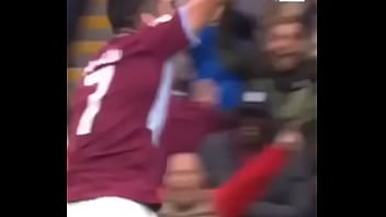 John mcginn hits the bar and in