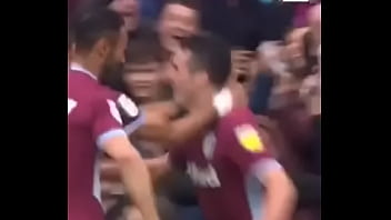 John mcginn hits the bar and in