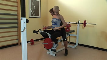 Lesbian 2 sluts at the gym