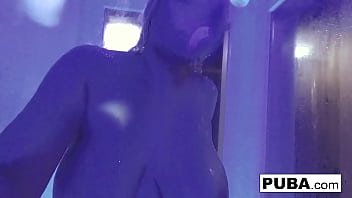 Hot babe gets both holes filled