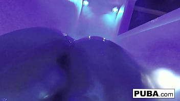 Hot babe gets both holes filled