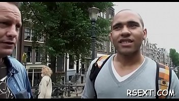 Beautiful chick gives oral stimulation