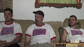 Interracial gangbang with white dicks 5