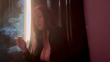 European stepmom artemisia love big boobs play smoke fetish sesh