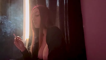 European stepmom artemisia love big boobs play smoke fetish sesh