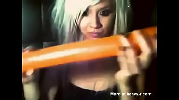 Girl deepthroats entire air balloon