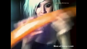 Girl deepthroats entire air balloon