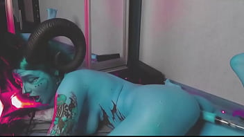 Insanely horny blue nymph loses control — moaning & cumming nonstop