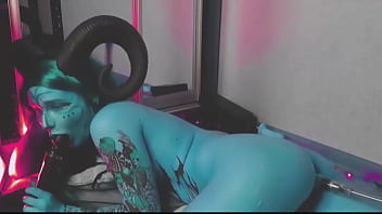 Insanely horny blue nymph loses control — moaning & cumming nonstop