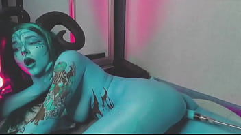 Insanely horny blue nymph loses control — moaning & cumming nonstop