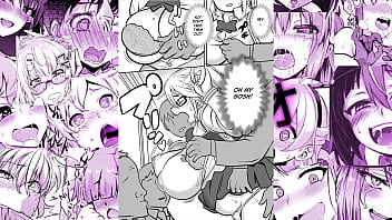 Cute girl gets fucked hard and boys watch anime girl likes it