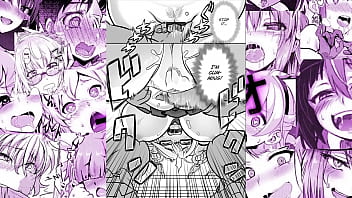 Cute girl gets fucked hard and boys watch anime girl likes it