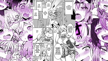 Cute girl gets fucked hard and boys watch anime girl likes it