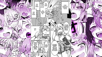 Cute girl gets fucked hard and boys watch anime girl likes it