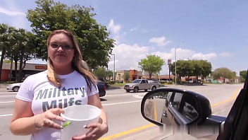 Milf panhandling for dick in the streets of miami