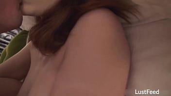 Stunning redhead teen alex harper takes care of a huge cock in this homemade porn video
