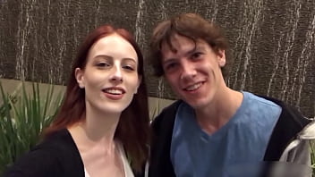 Stunning redhead teen alex harper takes care of a huge cock in this homemade porn video